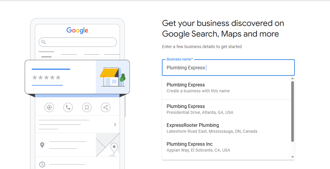 Enter Your Business Name